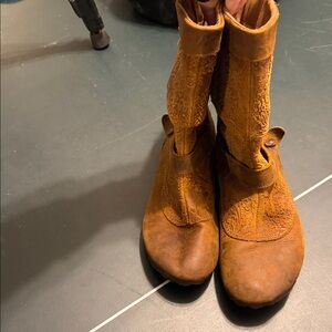 Merrell Brown Leather Ankle Boots